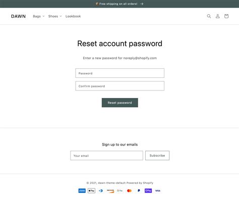 Reset Password